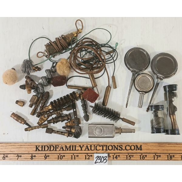 JOB LOT - VINTAGE OILERS, PULL THROUGHS, BRUSHES, ETC