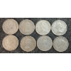 Image 2 : LOT OF 8 - 1943-1968 CDN 25 CENT COINS