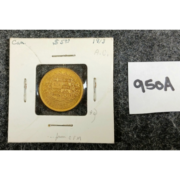 1913 CDN $5 GOLD COIN