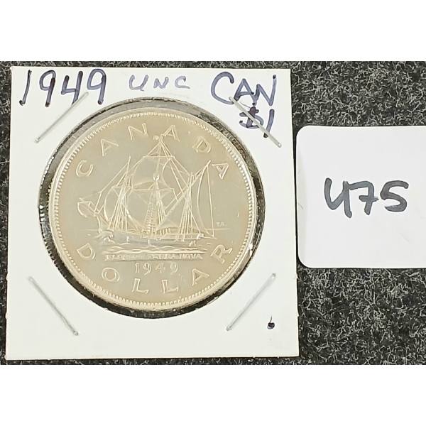 1949 CDN SILVER DOLLAR  - TERRA NOVA