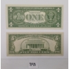 Image 2 : LOT OF 2 - 1957 & 1974 U.S. $1 & $5 BANKNOTES