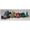 Image 4 : LOT OF 5 - RELIABLE TIN/RUBBER FRICTION RACE CARS & MOTORCYCLE 