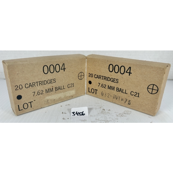 AMMO: 40X IVI 7.62X51MM MILITARY FMJ 