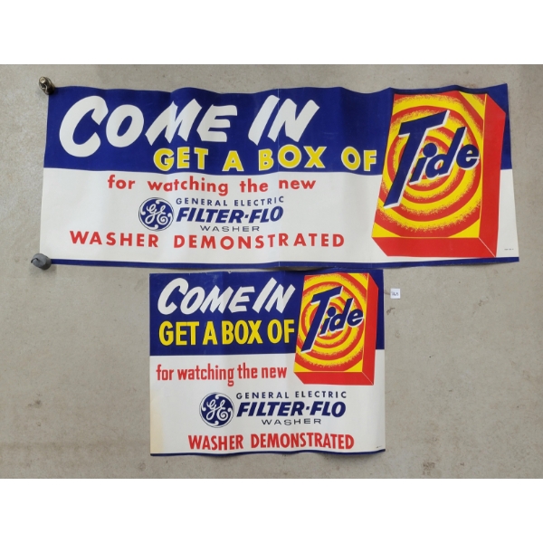 LOT OF 2 - TIDE PAPER ADVERTISEMENTS