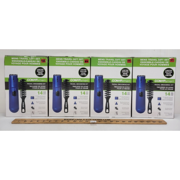 LOT OF 4 - CONAIR MENS TRAVEL GIFT SETS