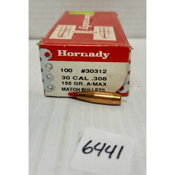 BULLETS: APPROX. 80X HORNADY .30 - 155 GR.
