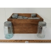 LOT OF 15 - CROWN CANNING JARS & UNMAKRED CRATE