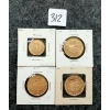 Image 1 : LOT OF 4 - 1912-1914 CDN $5 & $10 COINS