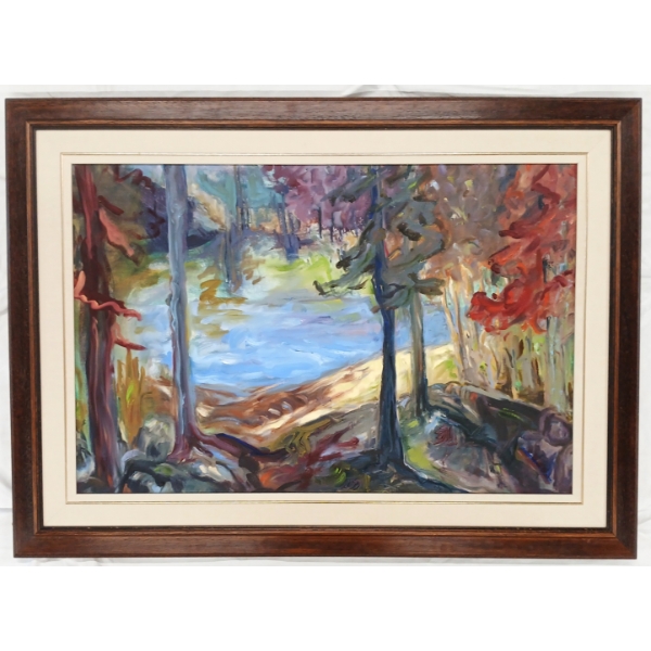 "GODDESS IN LANDSCAPE #5" BY M.J. RICHMOND - FRAMED OIL ON CANVAS