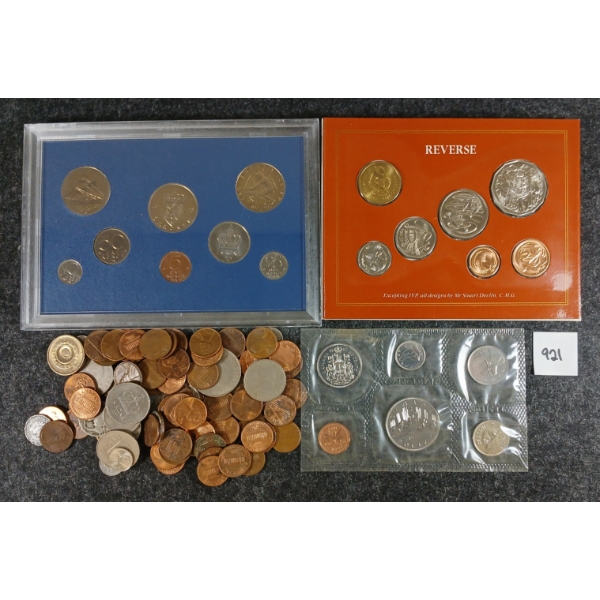 JOB LOT - CDN & WORLD COINS - INCL 2008 US DOLLAR SACAGAWEA COIN