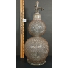 Image 2 : VERITABLE SELTZAGEN D FEVRE - BLOWN GLASS DOUBLE GOURD - PARIS SELTZER BOTTLE