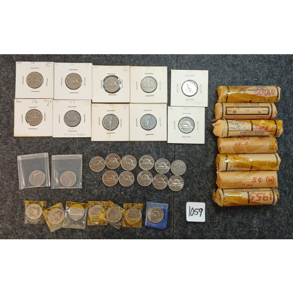 3LBS OF CDN NICKELS - MIXED YEARS