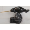 Image 5 : "WHALE" BY JOSEPH QUQQIAQ - SIGNED - STONE & BONE
