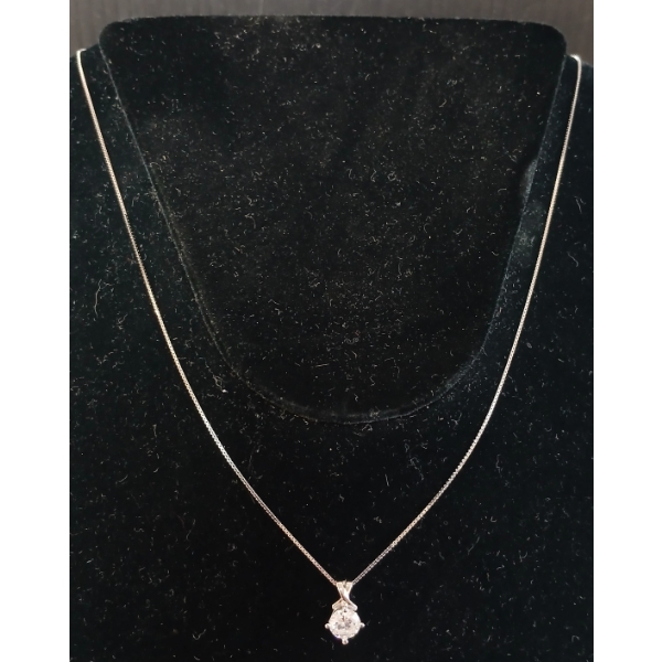 STERLING & CZ NECKLACE