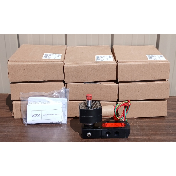 LOT OF 9 - ASCO RED-HAT SOLENOID VALVE