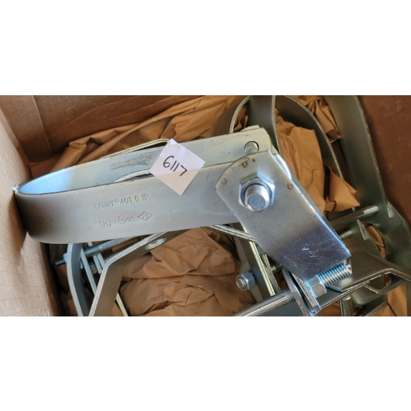 LOT OF 8 - CADDY 401 CLEVIS HANGERS - GALVANIZED