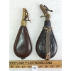 Image 2 : LOT OF 2 - LEATHER POWDER FLASKS - INCL DIXON & SONS