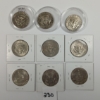 Image 2 : LOT OF 9 - U.S. KENNEDY 50 CENT COINS - INCL 1972-1990