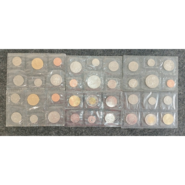 LOT OF 6 - 1970-2023 CDN UNCIRCULATED PROOF SETS