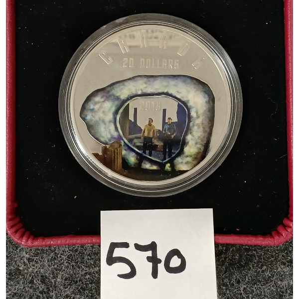 2016 RCM STAR TREK $20 FINE SILVER COIN - THE CITY ON THE EDGE OF FOREVER