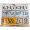 Image 1 : LOT OF 6 - ONTARIO LICENCE PLATES - INCL 1942, 1954, 1973 & 2002