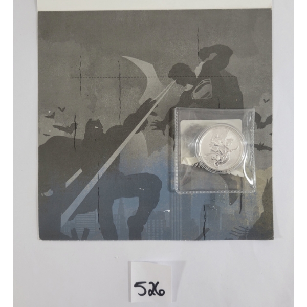 2016 RCM $20 SILVER COIN - BATMAN VS SUPERMAN