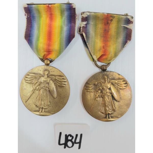 LOT OF 2 - WWI U.S. VICTORY MEDALS