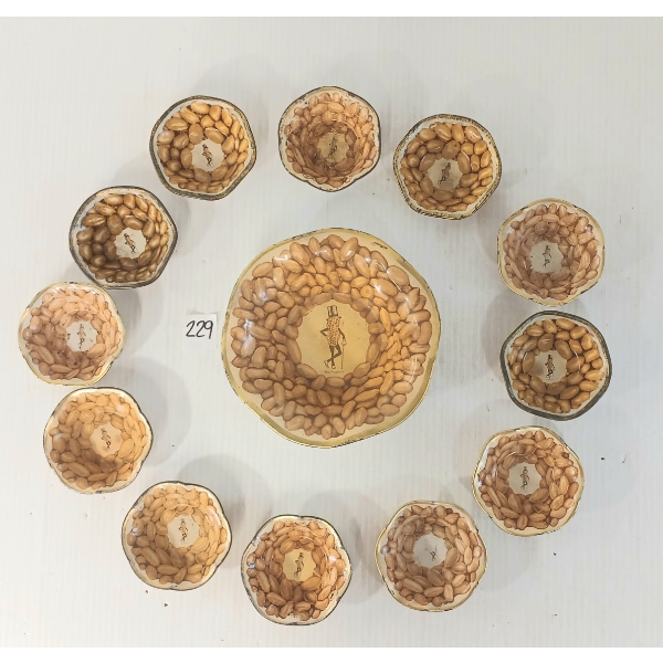 SET OF PLANTER'S MR. PEANUT SNACKING BOWLS - TIN