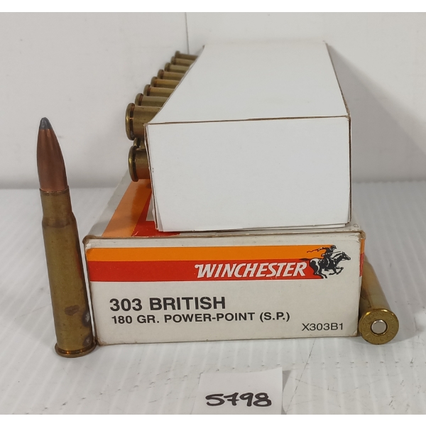 AMMO: 18X WINCHESTER .303 BRIT - 180GR - SP
