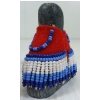Image 6 : "DOLL IN RED DRESS" BY MARY MIKI(1920 - 1993) - STONE, WOOL & BEADS