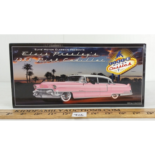 GM DIECAST ELVIS PRESLEY'S 1955 PINK CADILLAC MODEL 