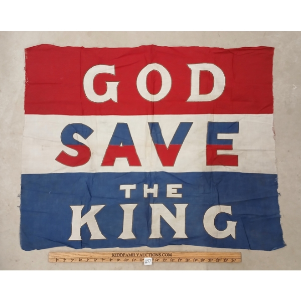 "GOD SAVE THE KING" FLAG