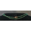 Image 6 : LOT OF 2 - AMBER & EMERALD TONE BEADED NECKLACES
