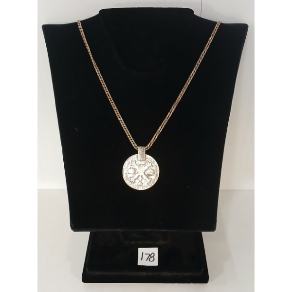 1797 ITALIAN STATES MILAN CROCIONE KRONENTHALER SILVER COIN ON CHAIN