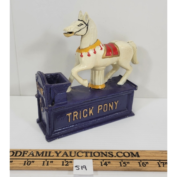 CAST "TRICK PONY" MECH COIN BANK