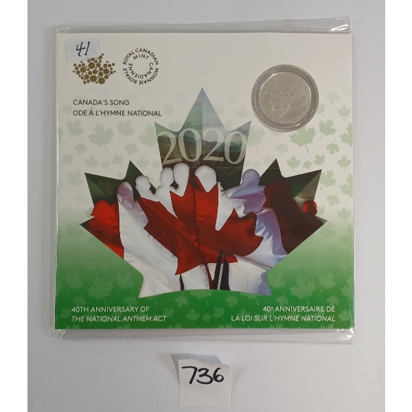 2020 RCM $5 SILVER COIN - CANADA'S SONG