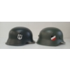 Image 6 : LOT OF 2 - WWII GERMAN M42 HELMET MODELS