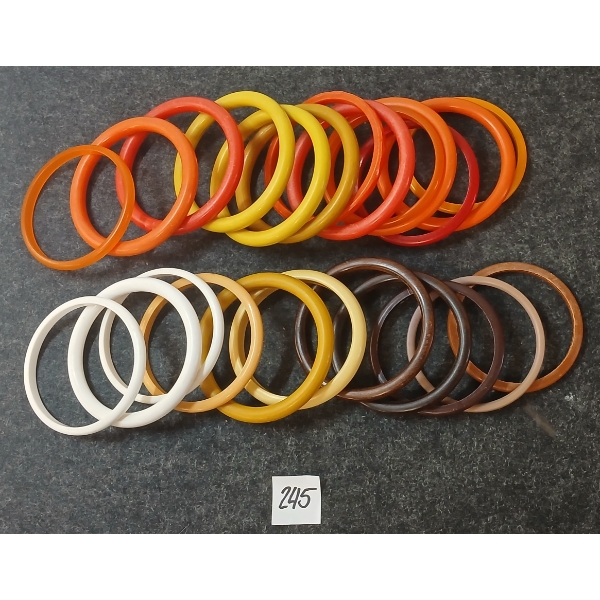 LOT OF 24 - LUCITE BANGLES - C. 1950'S / 1960'S