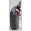 Image 5 : "FIGURE W/ BEAD WORK" BY MARY TUTSWEETOK (PRS CDN ARTIST)  - STONE & BEADS