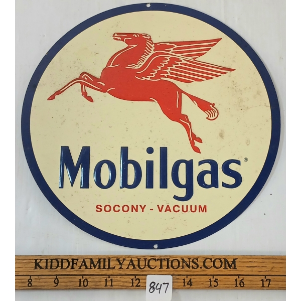 MOBILGAS - SST EMBOSSED SIGN