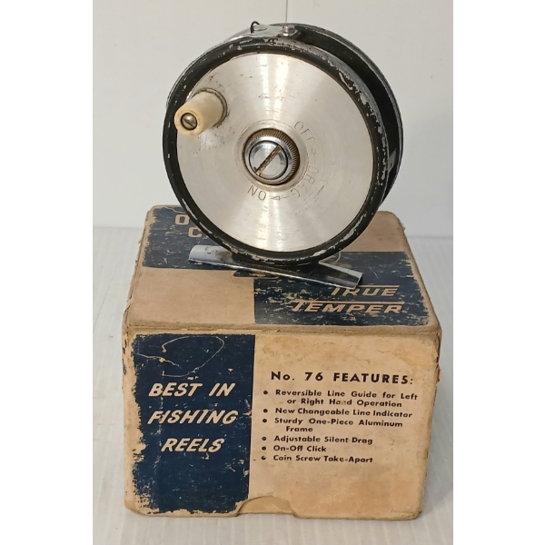 OCEAN CITY NO. 76 PLYMOUTH FLY REEL W/ BOX