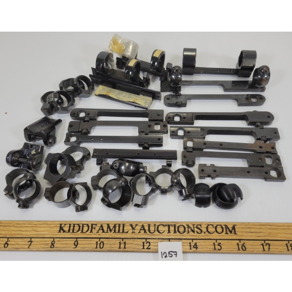 QTY OF SCOPE RINGS & MOUNTS - INCL BROWNING