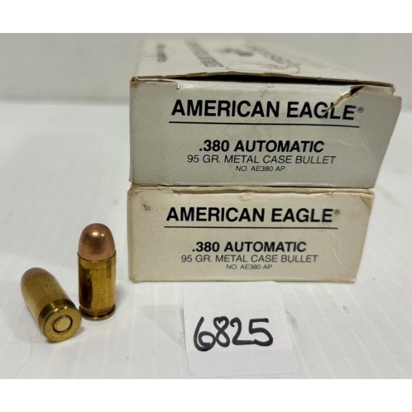 AMMO: 100X FEDERAL .380 ACP - 95 GR FMJ