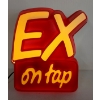 649  EX ON TAP COMPOSITE LIGHT UP SIGN