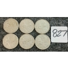 Image 1 : LOT OF 6 - 1968 CDN 25 CENT COINS