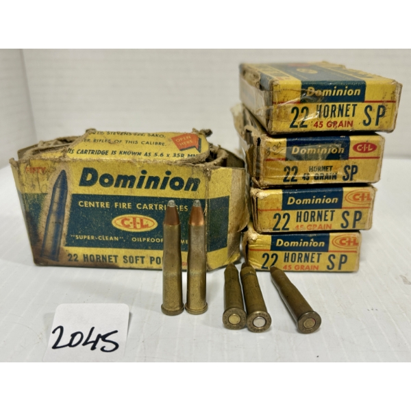 AMMO: 63X MIXED .22 HORNET - SP
