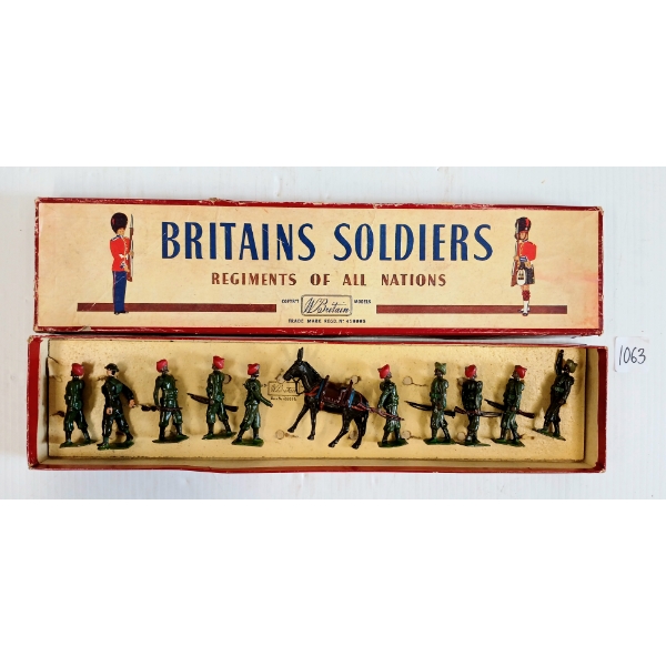 BRITAINS SOLDIERS LEAD FIGURES - NO. 1893 INDIAN ARMY SERVICE CORPS