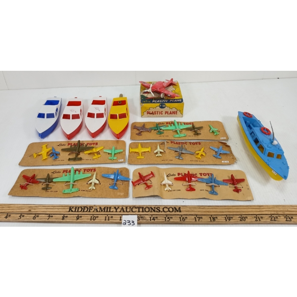 LOT OF 11 - MISC BOATS & PLANES - INCL LIDO, THOMAS & IDEATOY