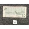Image 2 : 1991 CDN $20 BANKNOTE