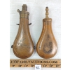 Image 3 : LOT OF 2 - J.W. HAWKSLEY & ITALIAN BRASS POWDER FLASKS